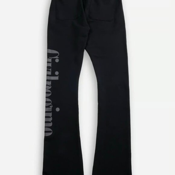 Civil Regime Concrete Flare Fleece Pants in Black Large - Picture 5 of 5